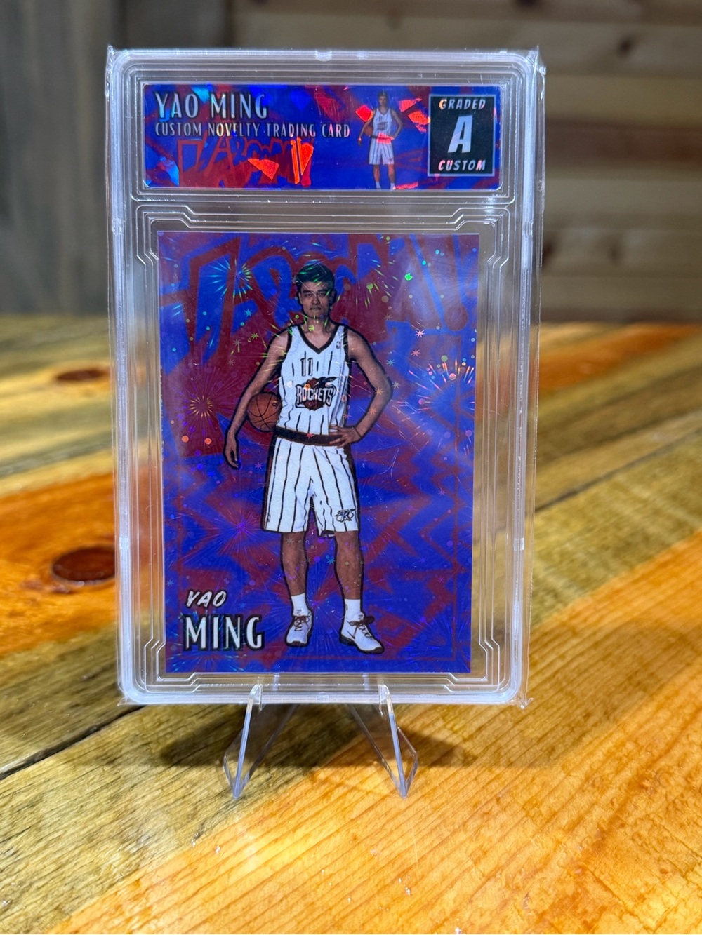 Yao Ming Houston Rockets Custom Basketball Slab